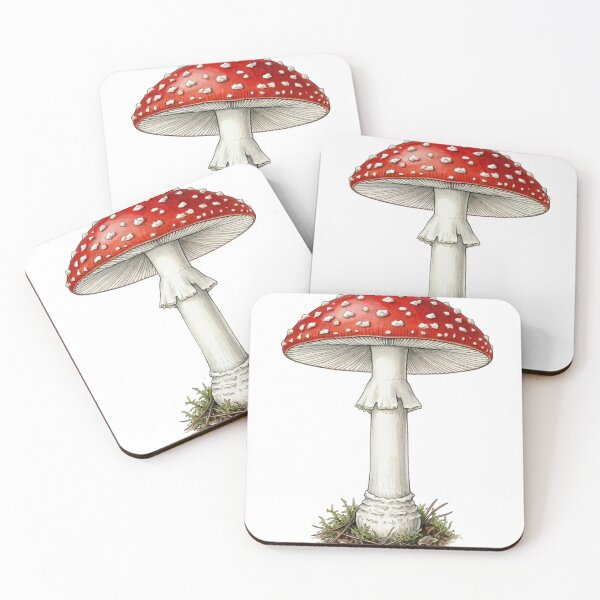 Item preview, Fly Agaric Mushroom Scientific Illustration designed and sold by Chaoscience.