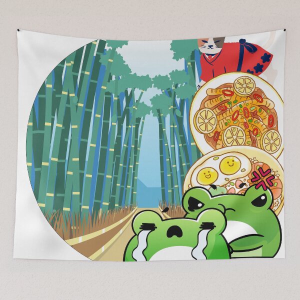 Item preview, Bamboo Forest Adventure with Cat and Frog designed and sold by Kanniax.