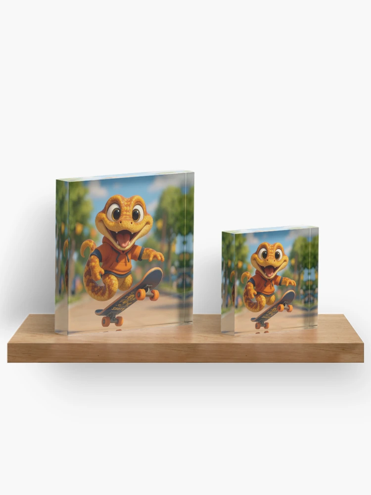 Thumbnail 3 von 5, Acrylblock, Netzpython designt und verkauft von Sillytoe.