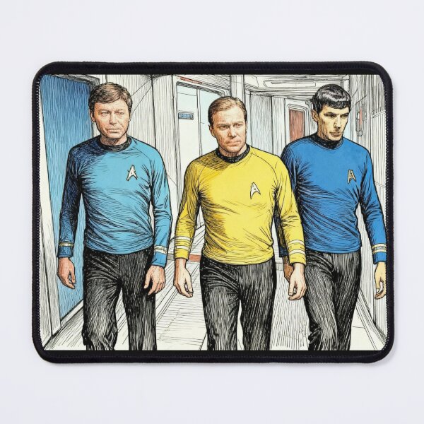 Item preview, Captain Kirk, Spock, and Scotty designed and sold by sid1802.
