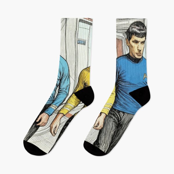 Item preview, Captain Kirk, Spock, and Scotty designed and sold by sid1802.