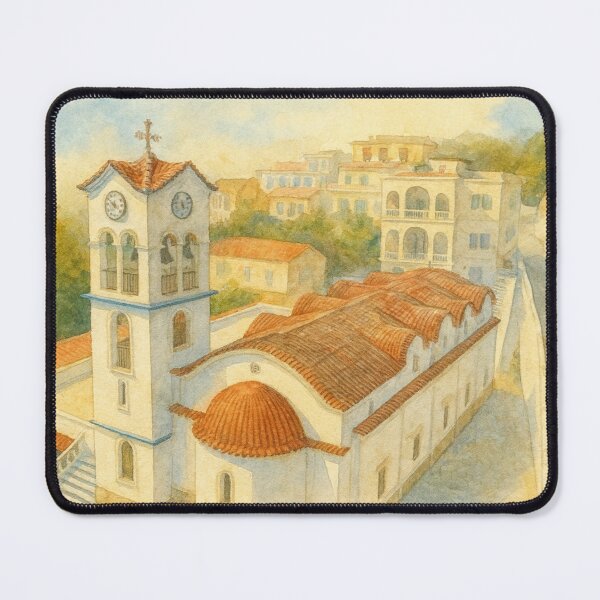 Item preview, Greek Church, Watercolor designed and sold by andiefrazier22.