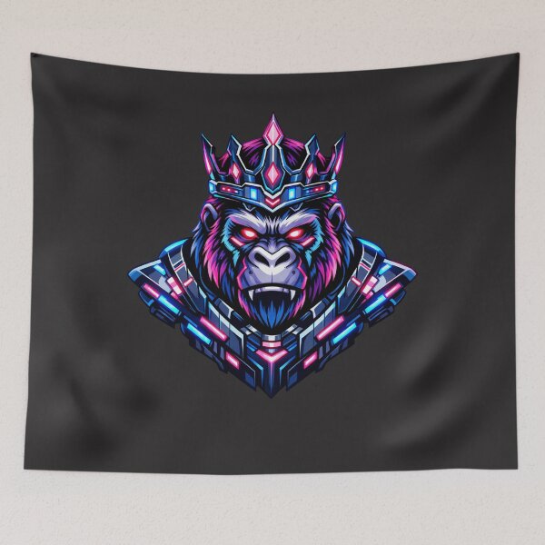 Item preview, Neon Cyberpunk Gorilla King designed and sold by Thaivi Design.