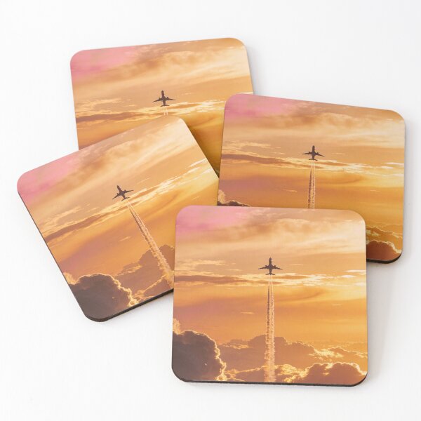 Item preview, Above the clouds - sunset on an airplane designed and sold by Phanteom.