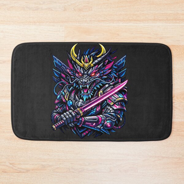 Item preview, Neon Tech Samurai Dragon Warrior designed and sold by Thaivi Design.
