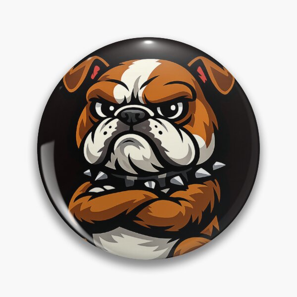 Item preview, Tough Bulldog – Angry Dog Cartoon Design designed and sold by JustViralShirts.