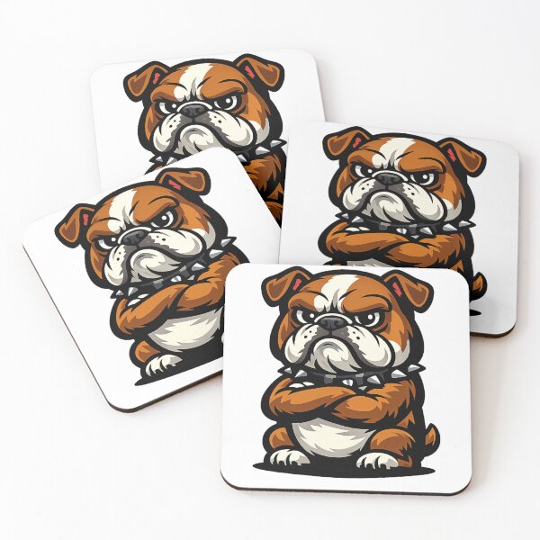 Item preview, Tough Bulldog – Angry Dog Cartoon Design designed and sold by JustViralShirts.
