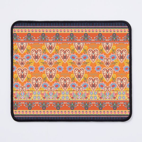 Item preview, Polish Folk art flowers stripes designed and sold by FatBirdie.