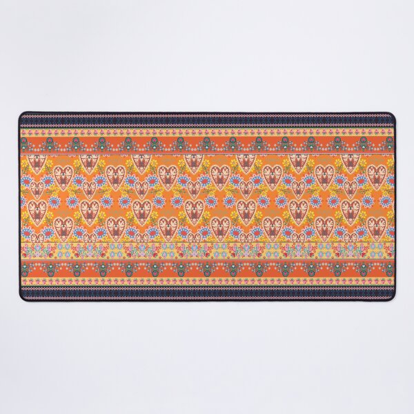 Item preview, Polish Folk art flowers stripes  designed and sold by FatBirdie.
