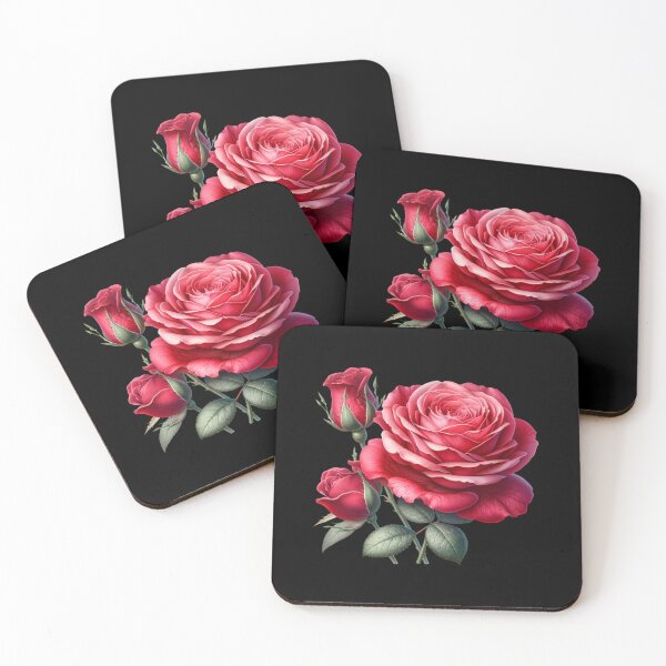 Item preview, Red Rose Floral Illustration – Romantic Flower Design designed and sold by artedigital99.