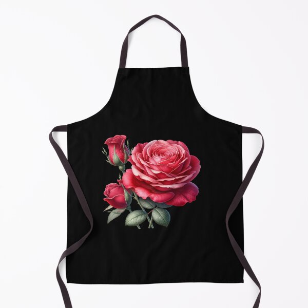 Item preview, Red Rose Floral Illustration – Romantic Flower Design designed and sold by artedigital99.