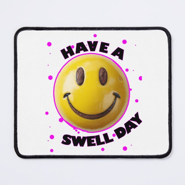 Item preview, Have a Swell Day – Retro Smiley Face Positive Vibes Design designed and sold by Ignorant-Artist.