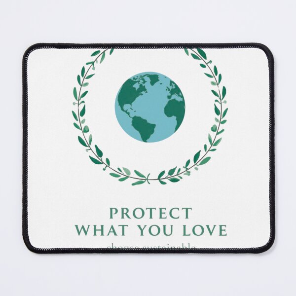 Item preview, Protect What You Love Sticker | Sustainability Climate Action | Eco Friendly Earth Day Gift designed and sold by NeonNerdStudio.