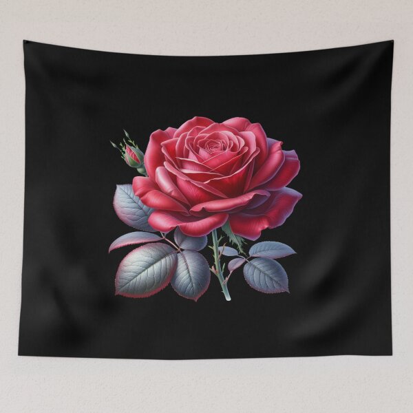 Item preview, Classic Red Rose Bloom – Elegant Floral Artwork designed and sold by artedigital99.