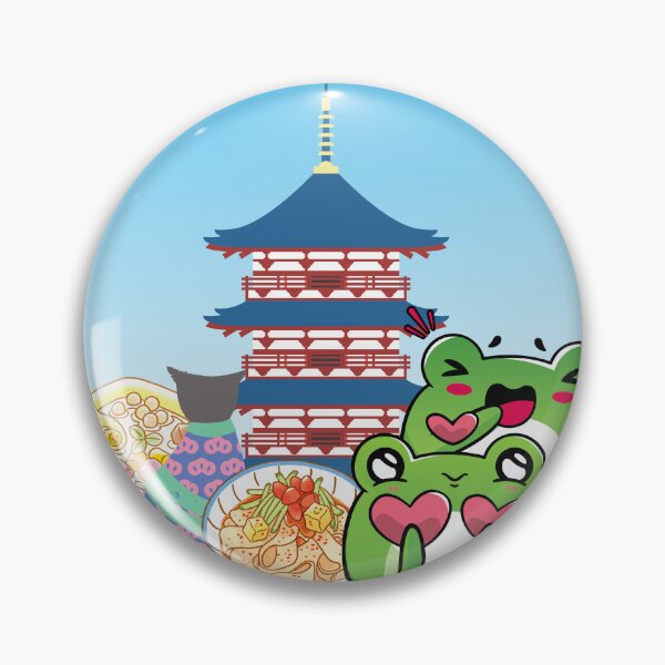 Artikelvorschau, Liebe und japanische Gastronomie mit Katze und Fröschen entworfen und verkauft von Kanniax.
