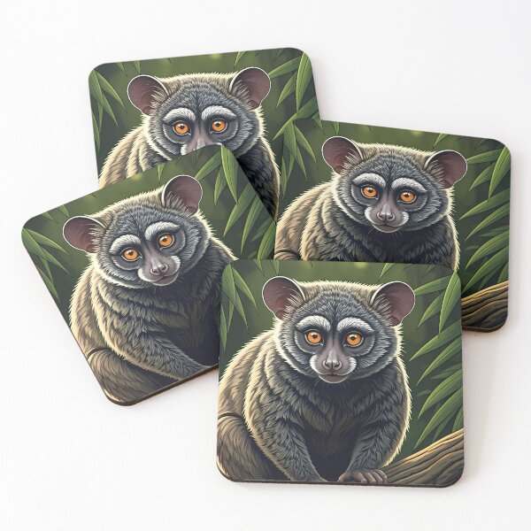 Item preview, Bush Baby Perched on Jungle Branch designed and sold by AICreativeArts.