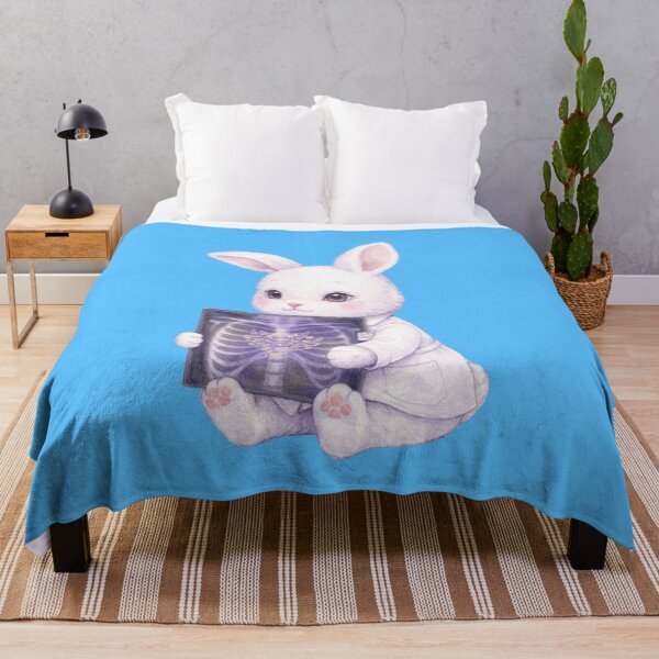 Item preview, Cute Radiology Bunny with X-Ray Film – Medical Illustration designed and sold by med-lavender-ee.