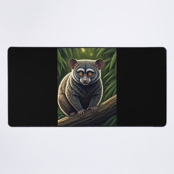 Item preview, Bush Baby Perched on Jungle Branch designed and sold by AICreativeArts.