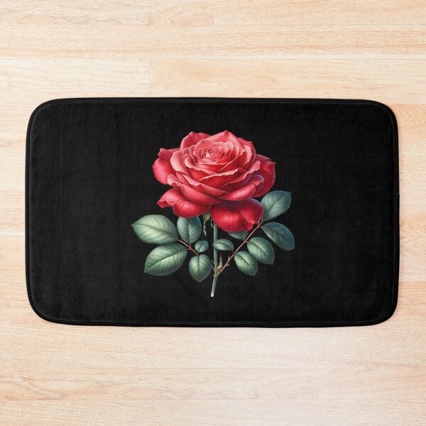 Item preview, Vintage Red Rose Illustration – Romantic Flower Art designed and sold by artedigital99.
