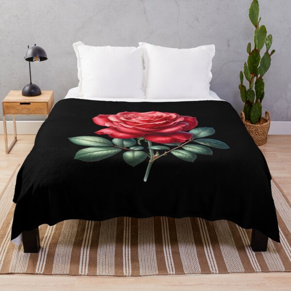 Item preview, Vintage Red Rose Illustration – Romantic Flower Art designed and sold by artedigital99.