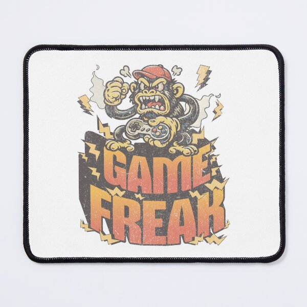 Item preview, Game Freak – Angry Gamer Monkey Funny Gaming Design designed and sold by Proto Lab Studio.