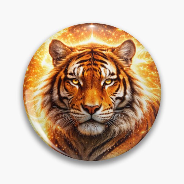 Item preview, “Celestial Fire Tiger – Mystical Cosmic Spirit Animal” designed and sold by GeoWild Designs.