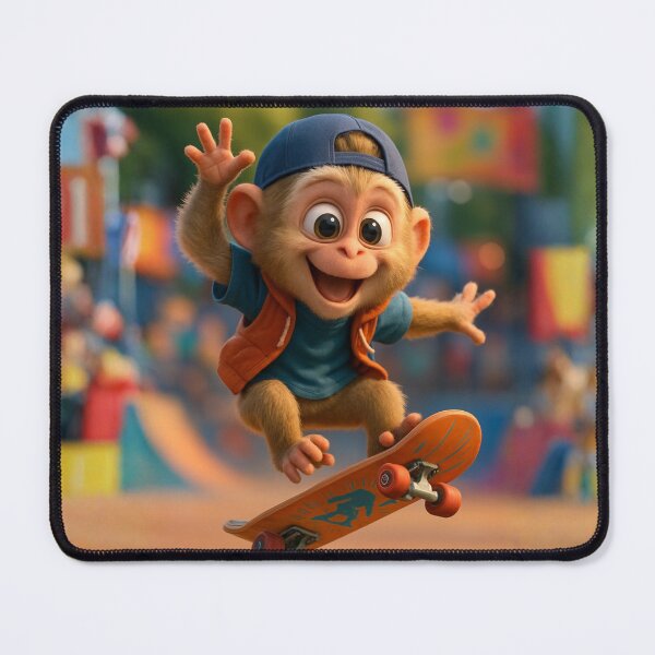 Item preview, Skater Rhesus Macaque designed and sold by Sillytoe.