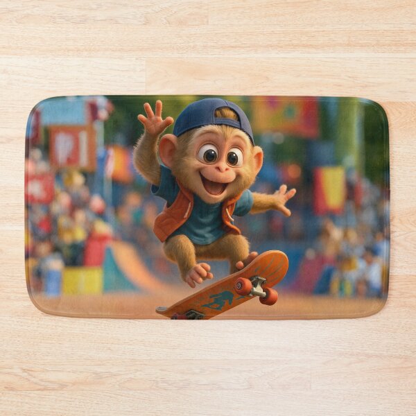 Item preview, Skater Rhesus Macaque designed and sold by Sillytoe.