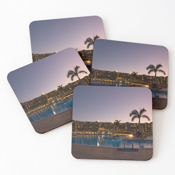 Item preview, Sunrise Alora Aqua Park in the evening. Hurghada 2026 designed and sold by Jouko Lehto Photography.