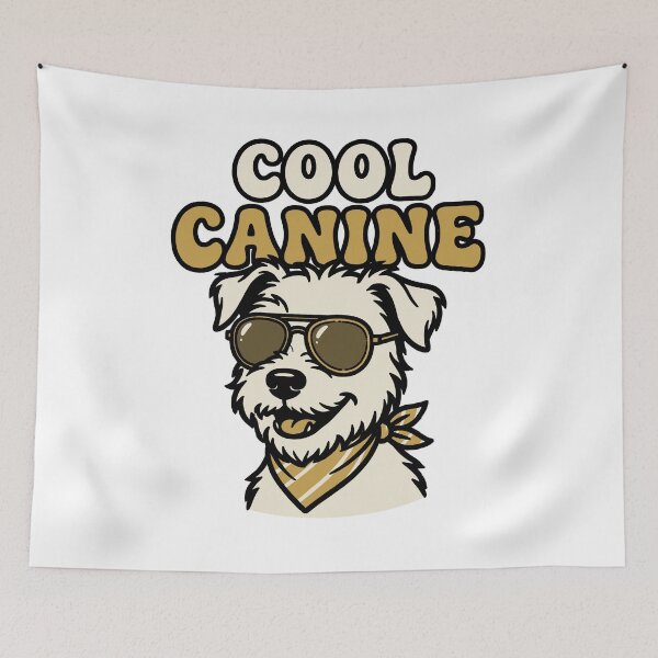 Item preview, Cool Canine Retro Dog with Sunglasses and Bandana designed and sold by world_iteration.
