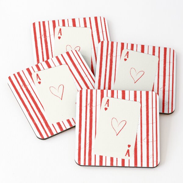 Item preview, Red Striped Heart Card designed and sold by seabreezeprints.