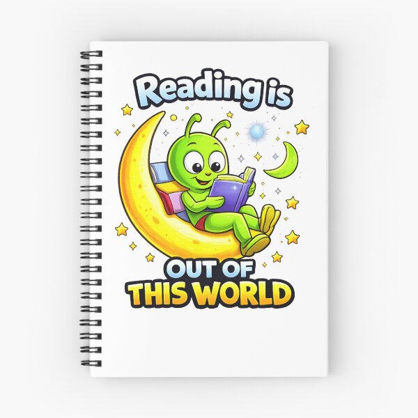Item preview, Reading Is Out Of This World Alien designed and sold by madebysiwa.