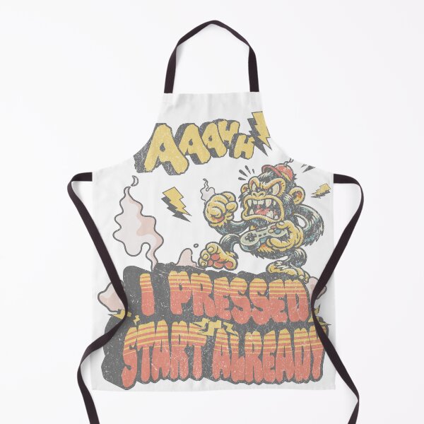 Item preview, Aaahhh I Pressed Start Already – Funny Gamer Rage Monkey designed and sold by Proto Lab Studio.