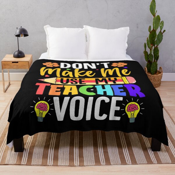 Item preview, Don’t Make Me Use My Teacher Voice Funny Saying designed and sold by Goleon12.