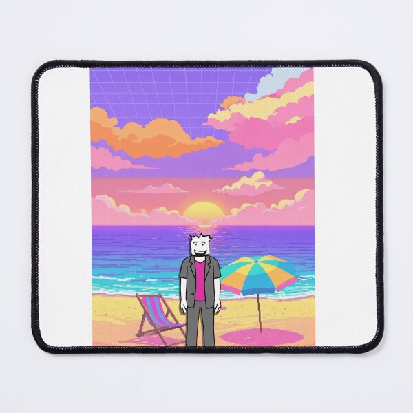 Item preview, Vaporwave Beach scenery with OC designed and sold by SamiVaporStudio.