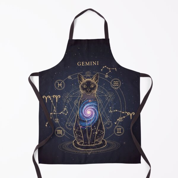 Item preview, Gemini Zodiac Cat – Celestial Astrology Cat, Cosmic Galaxy Cat Illustration designed and sold by saphira-art.
