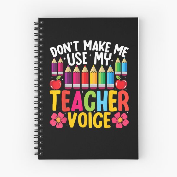 Item preview, Don’t Make Me Use My Teacher Voice Funny Saying designed and sold by Goleon12.