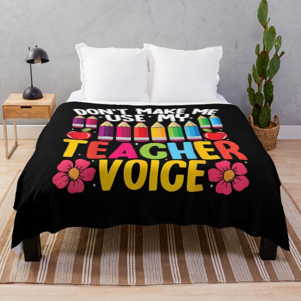 Item preview, Don’t Make Me Use My Teacher Voice Funny Saying designed and sold by Goleon12.