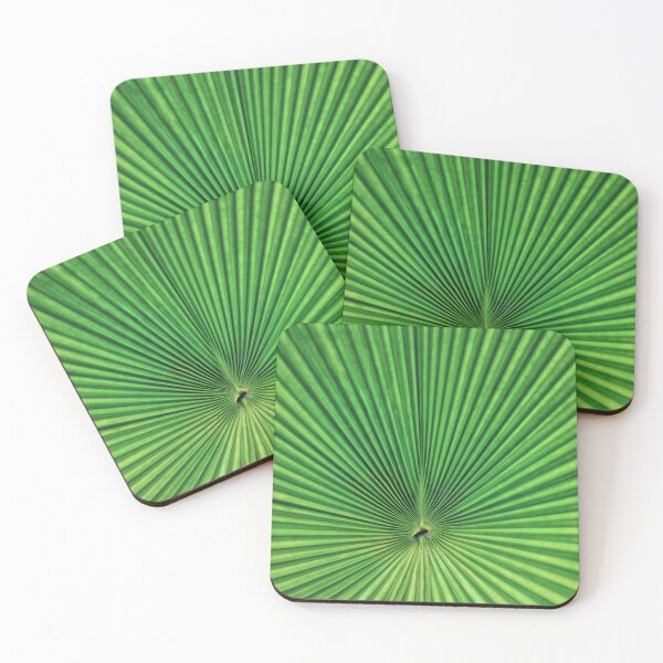 Item preview, Macro Texture of Green Palm Leaf Fan Pattern designed and sold by LRPhotoart.