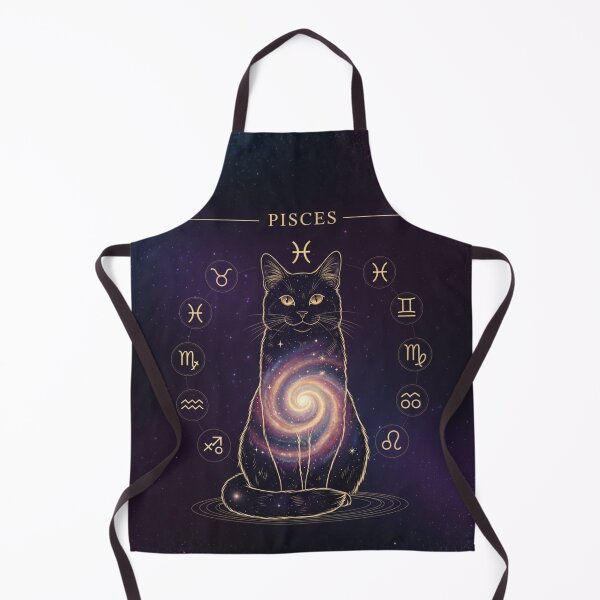 Item preview, Pisces Zodiac Cat – Celestial Astrology Cat, Cosmic Galaxy Cat Illustration designed and sold by saphira-art.
