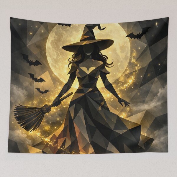 Item preview, Mystical Geometric Witch Under Moonlight designed and sold by Artozat.