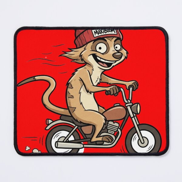 Item preview, MaxiBoOM Meerkat - No Destination Just Vibes Retro Cartoon designed and sold by mAXiBoOM.
