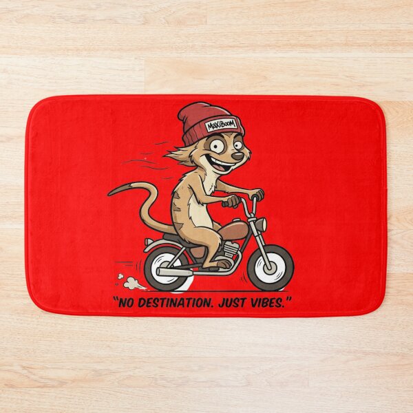 Item preview, MaxiBoOM Meerkat - No Destination Just Vibes Retro Cartoon designed and sold by mAXiBoOM.
