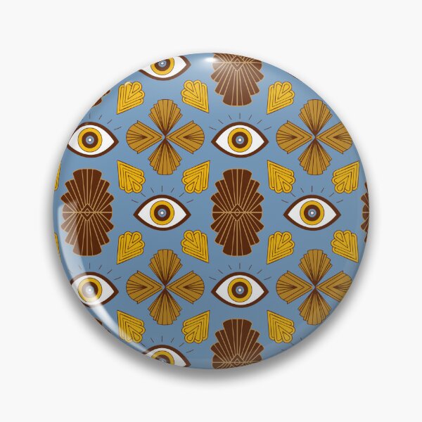 Item preview, Seamless Mystical Eye and Ornamental Retro Pattern designed and sold by Rômulo Queiroz.