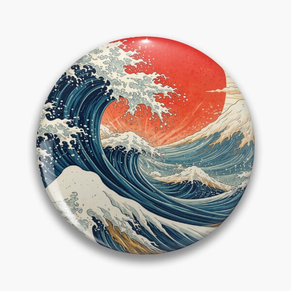 Artikelvorschau, Japanische Meereswellen entworfen und verkauft von Kate1art.
