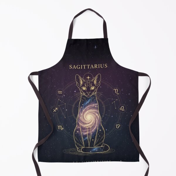 Item preview, Sagittarius Zodiac Cat – Celestial Astrology Cat, Cosmic Galaxy Cat Illustration designed and sold by saphira-art.