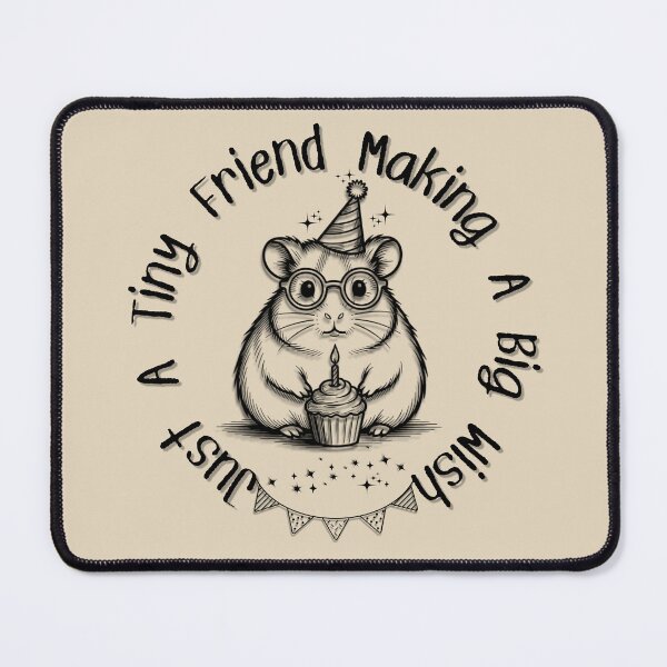 Item preview, Cute Hamster Birthday Wish designed and sold by StoneybrokeM.