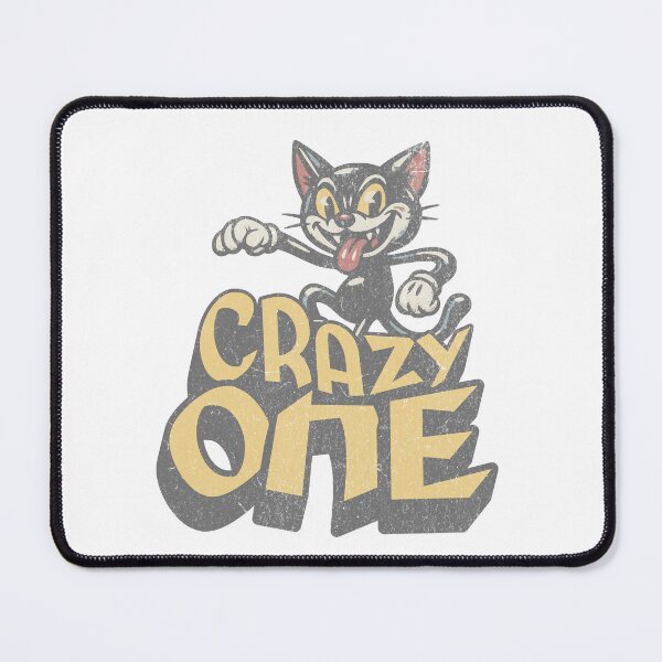 Item preview, Crazy One – Funny Crazy Cat Cartoon designed and sold by Proto Lab Studio.