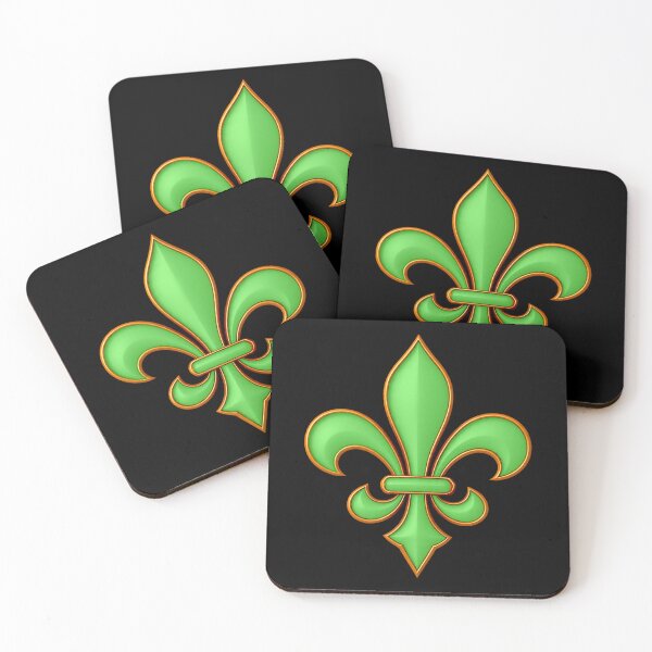 Item preview, Flor de lis verde designed and sold by PatternTitan.