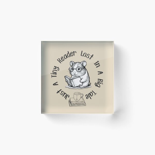 Item preview, Cute Hamster Reading designed and sold by StoneybrokeM.